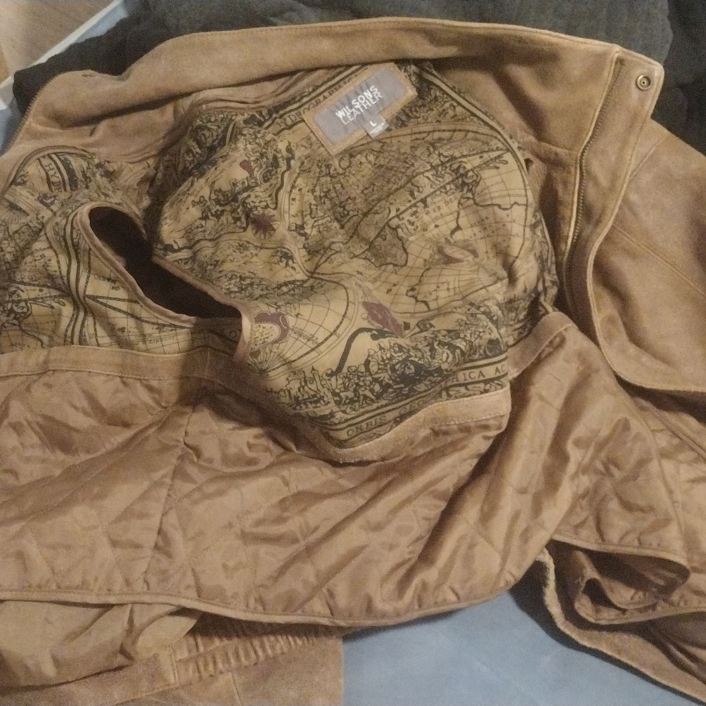 Wilson's Leather brown bomber jacket